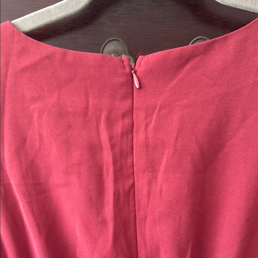 Red Sleeveless Ruffle Romper - Picture 2 of 2